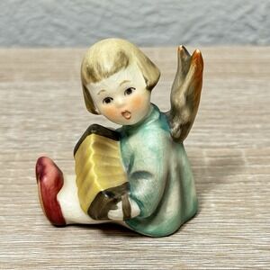 Goebel Hummel Angel w Accordion Joyous News Nativity HUM 238B TMK4 Skrobek 1967